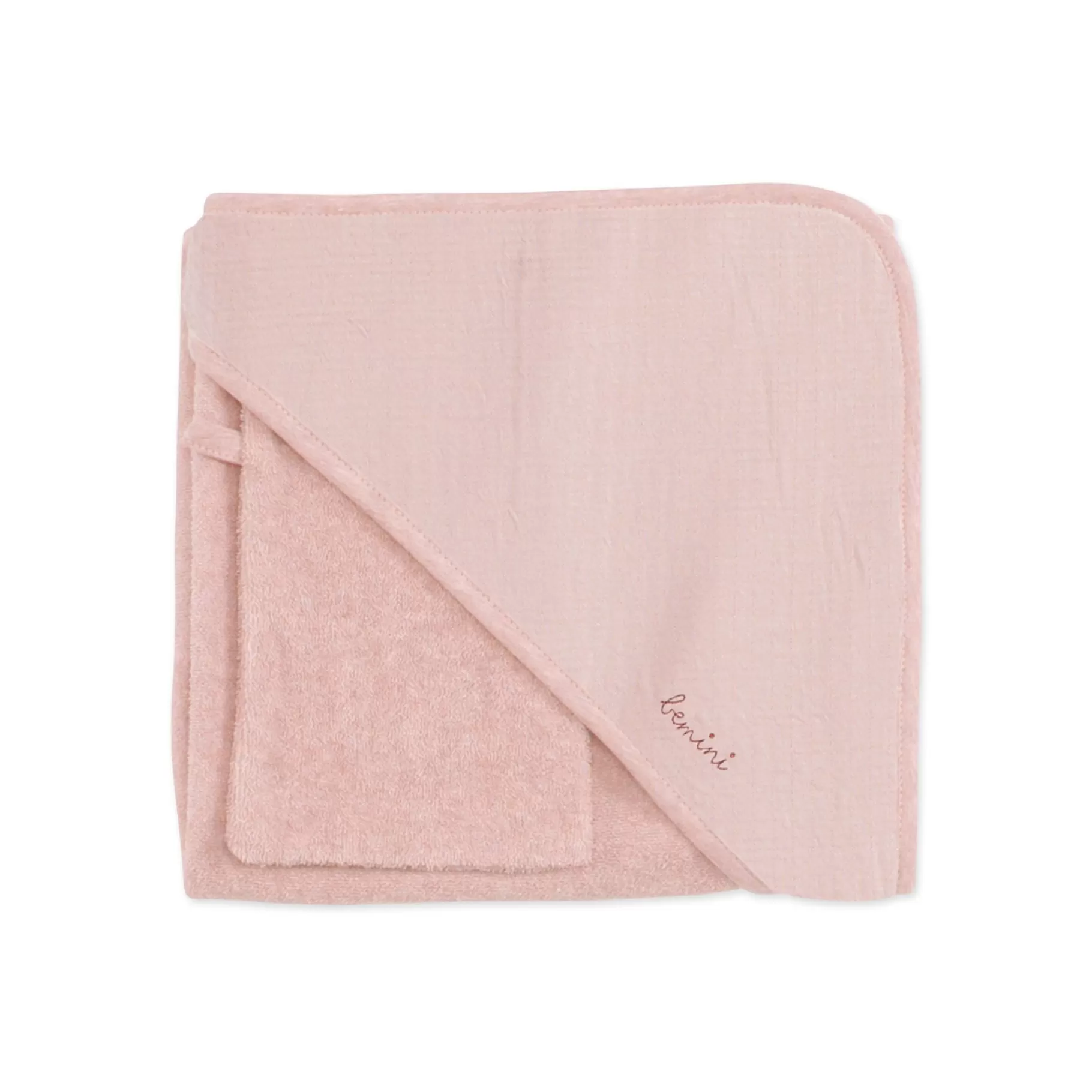 BEMINI Badcape Terry 90X90Cm Cadum Blush