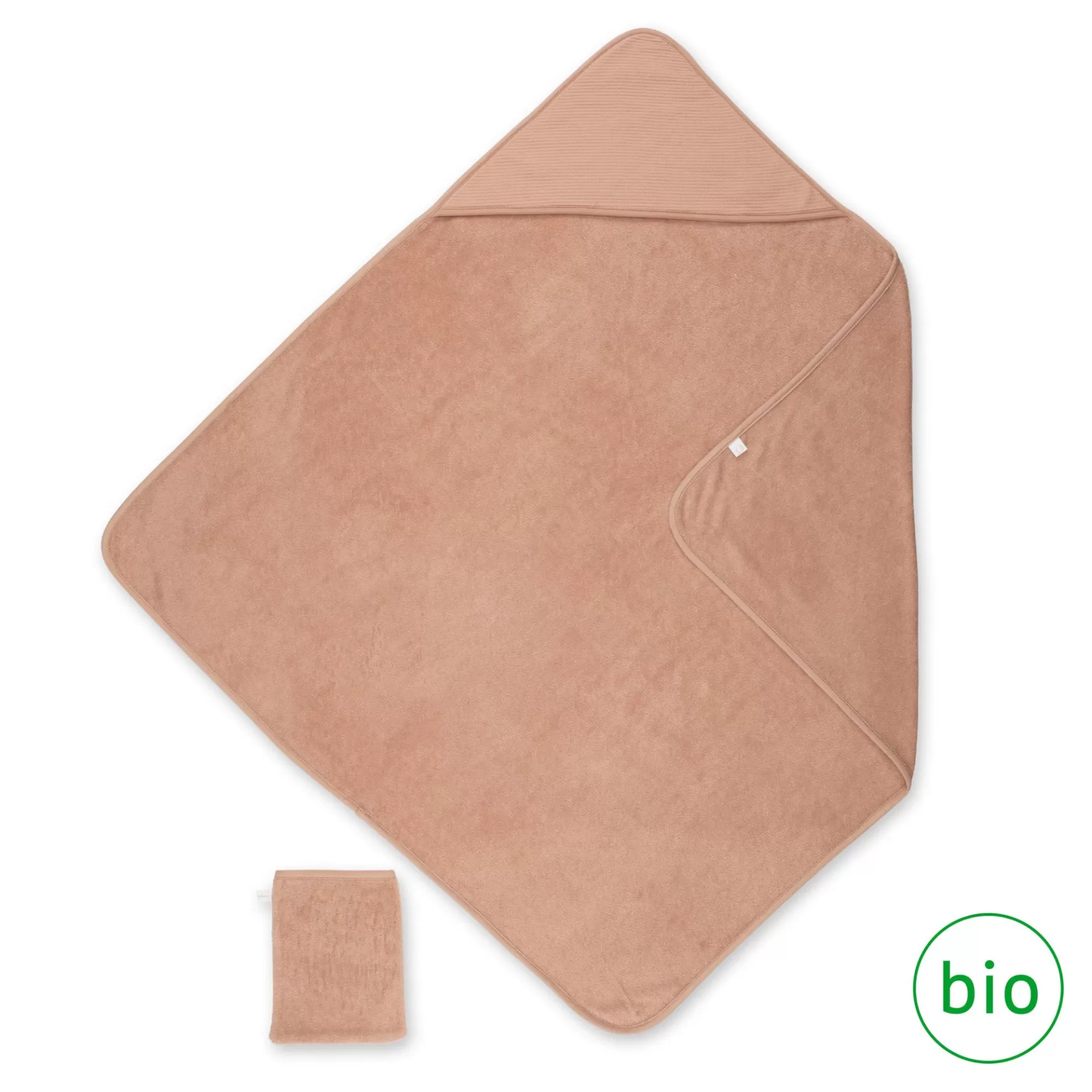 BEMINI Badcape Terry Bio 90X90Cm Wafle Natural