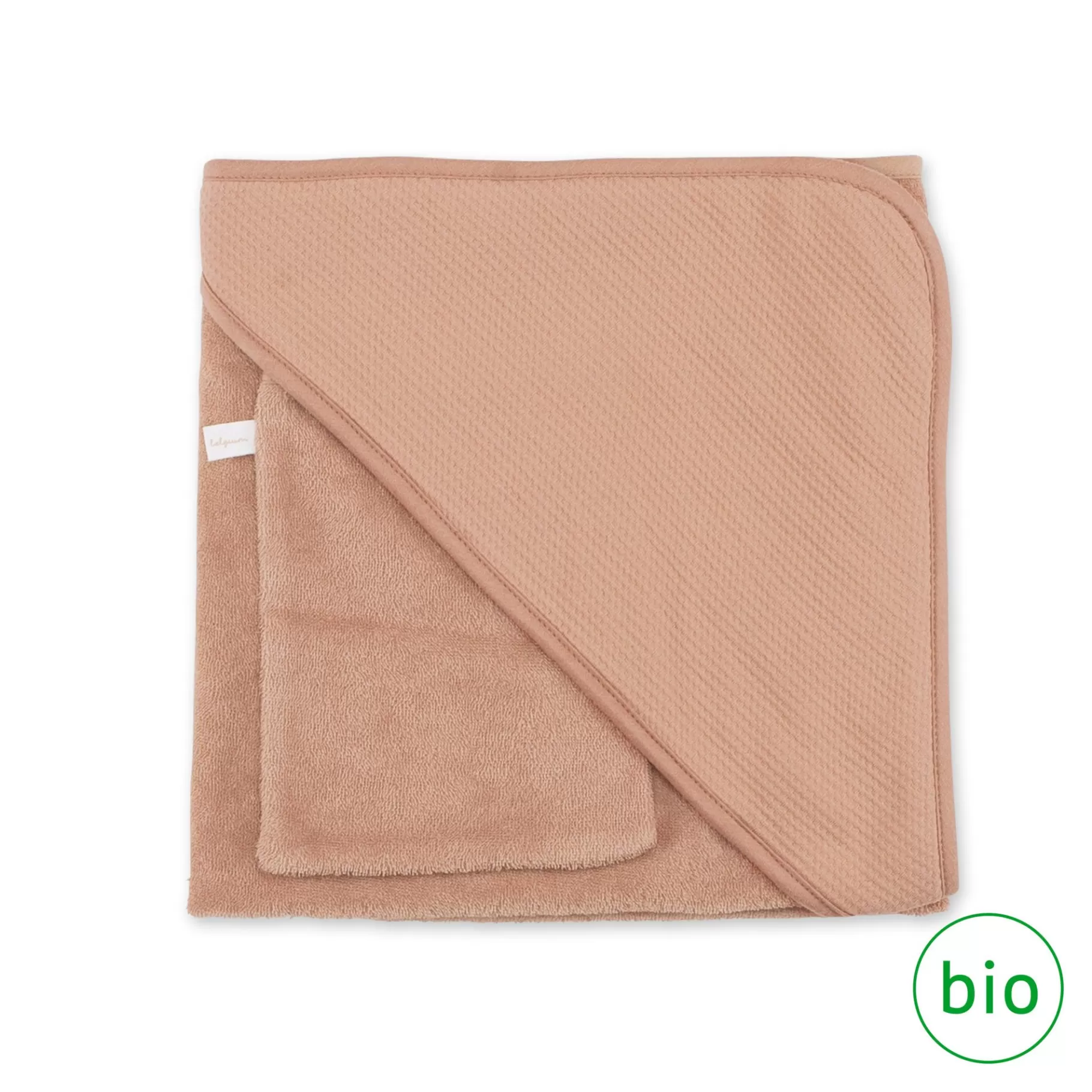 BEMINI Badcape Terry Bio 90X90Cm Wafle Natural