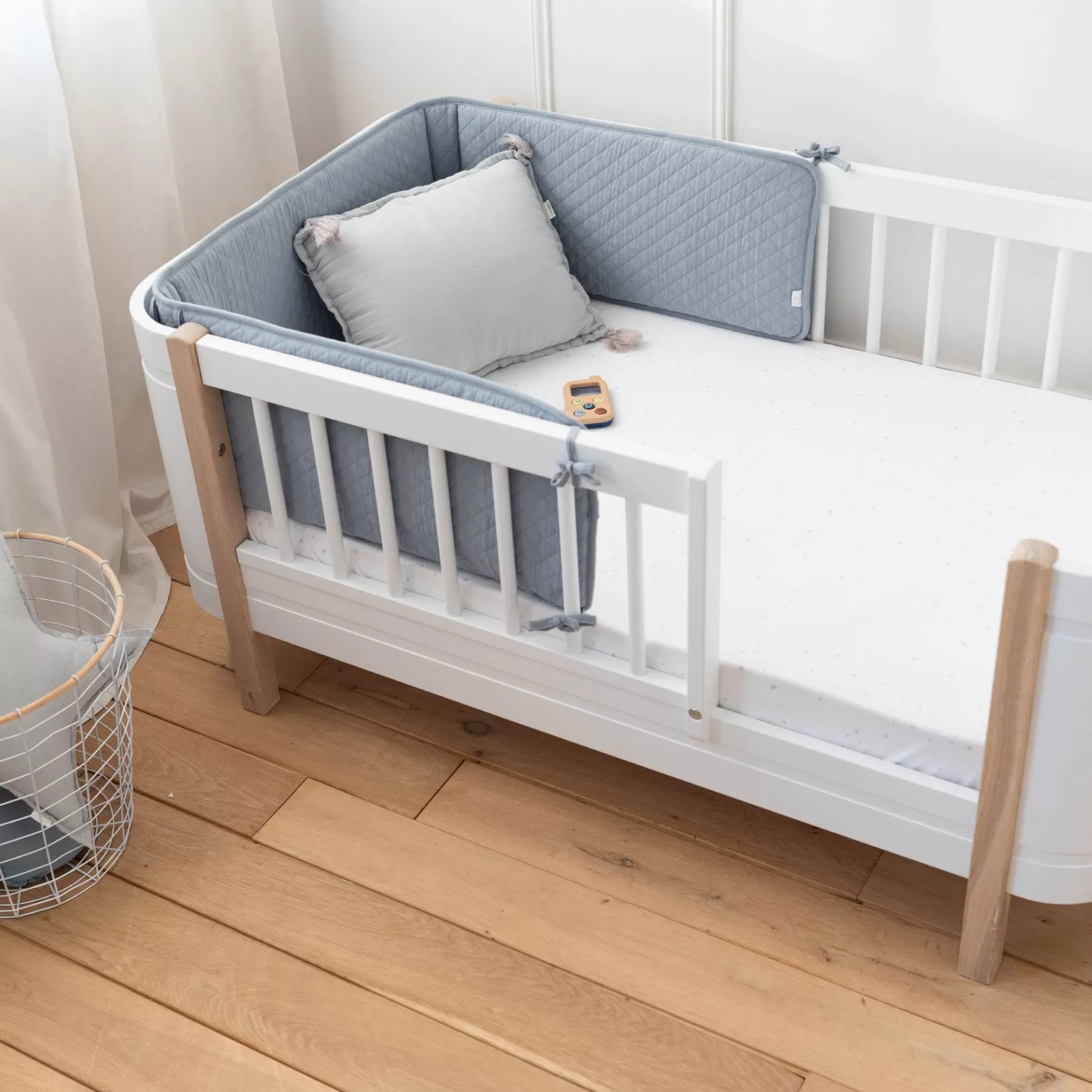 BEMINI Bed En Park Omrander Pady Quilted Jersey 30X180Cm Quilt Stone