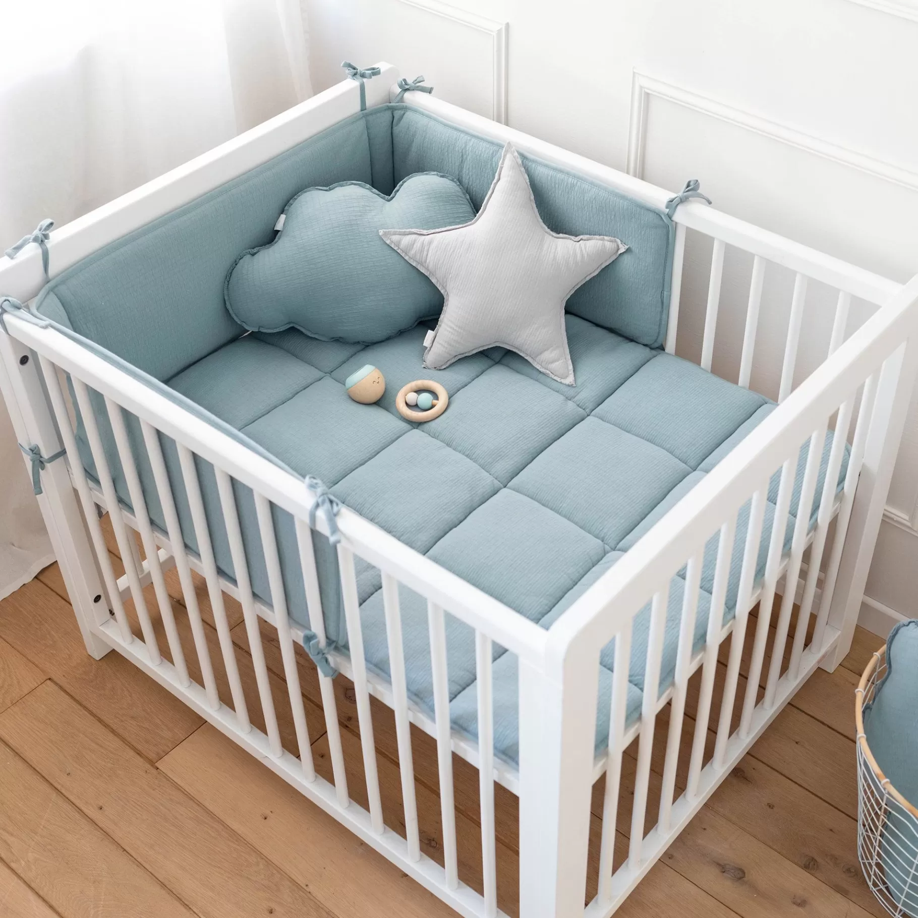 BEMINI Bed En Park Omrander Pady Tetra Jersey 30X180Cm Cadum Wonder