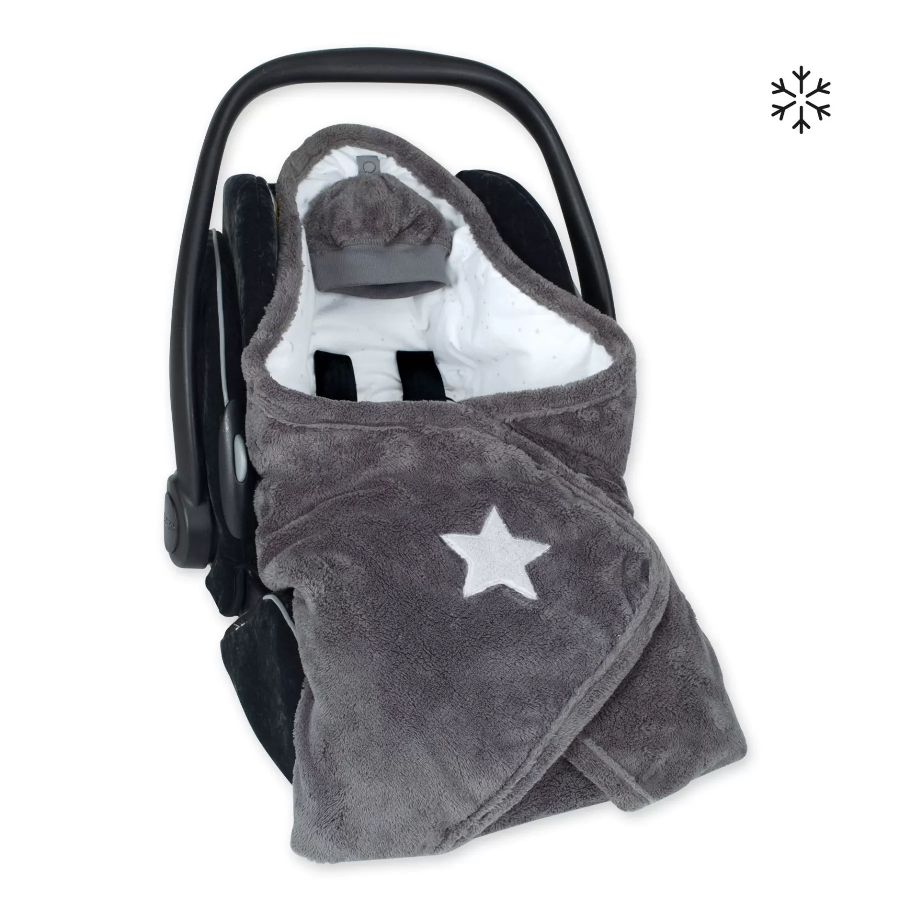 BEMINI Biside Pady Softy + Jersey 0-12M Stary Little Stars Print Pingu