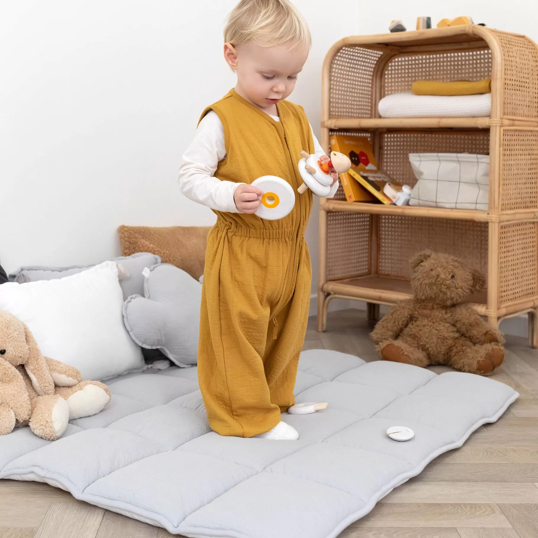 BEMINI Combo Legger En Omrander Pady Tetra Jersey + Jersey 100X100Cm Cadum Grizou