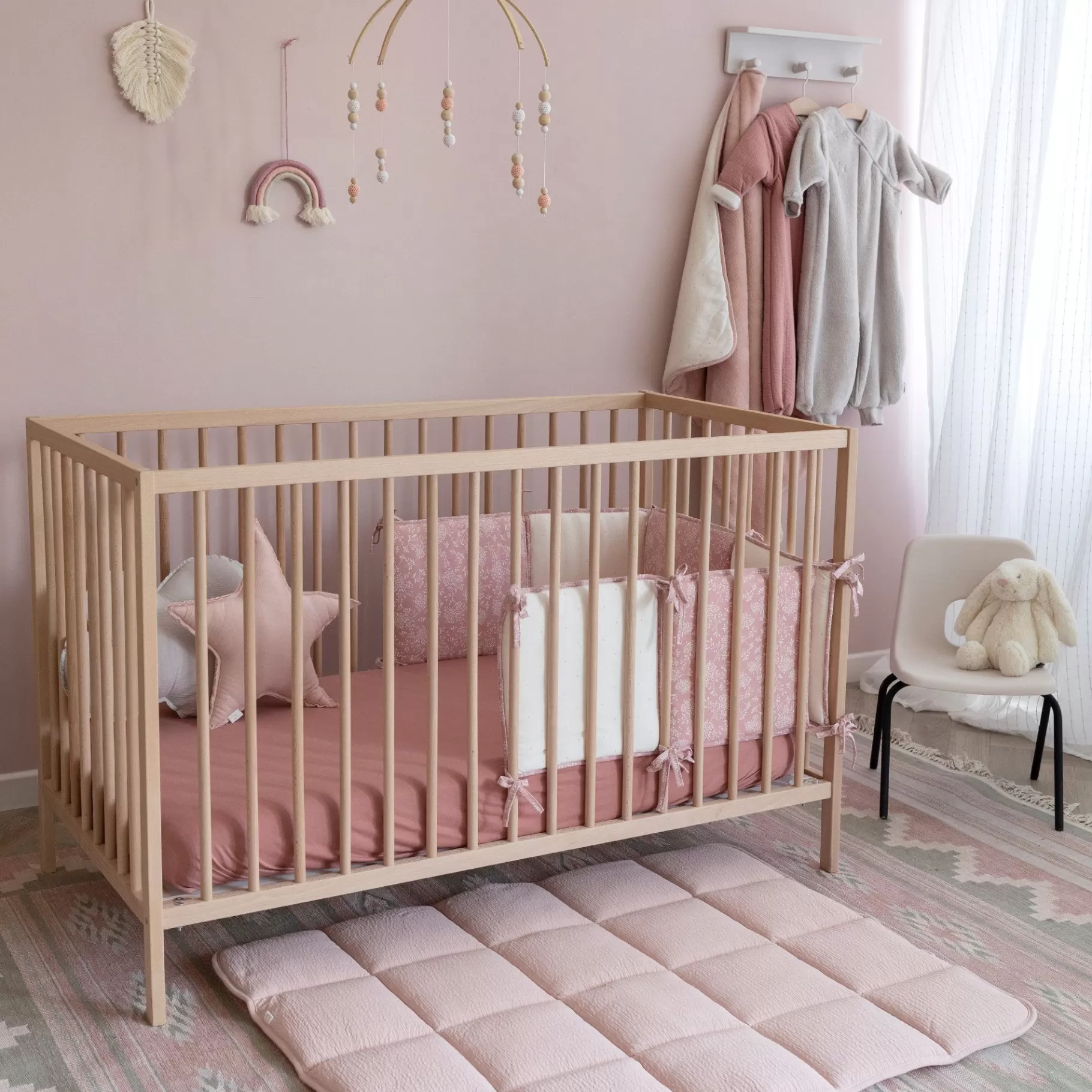 BEMINI Combo Legger En Omrander Pady Tetra Jersey + Jersey 75X95Cm Cadum Blush