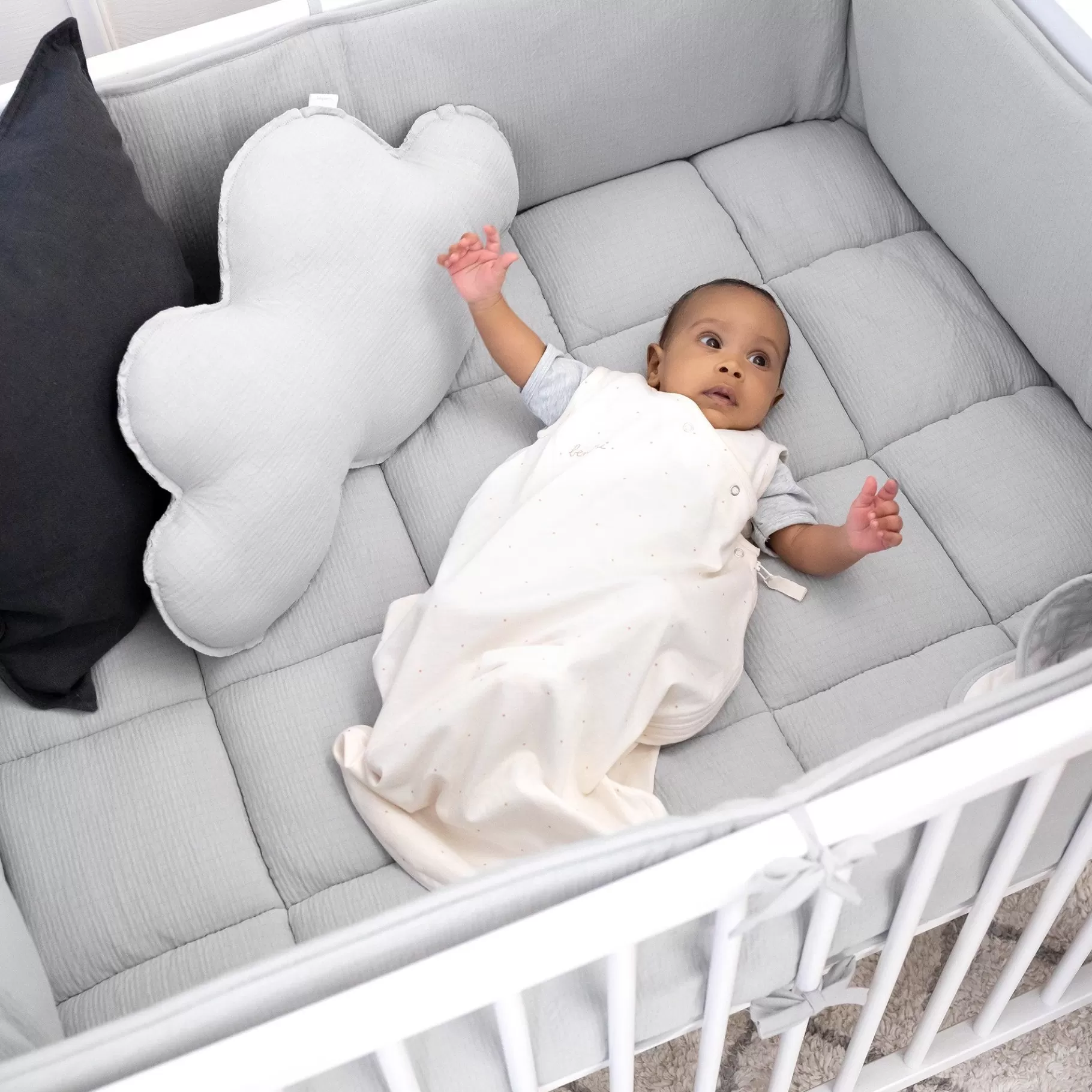 BEMINI Decoratief Kussen Tetra Jersey 30Cm Cloud Grizou