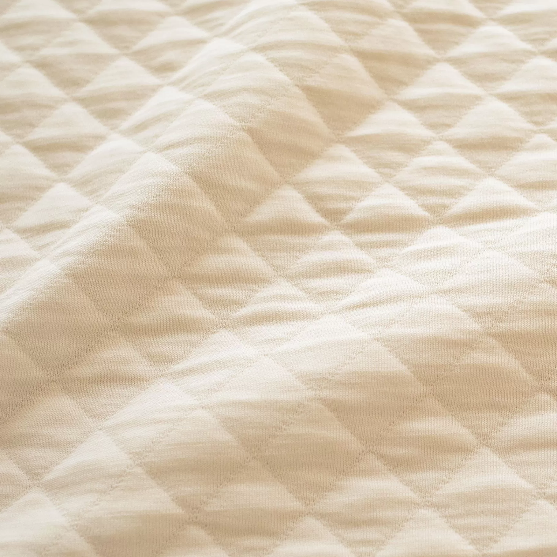 BEMINI Deken Pady Quilted Jersey 75X100Cm Quilt Cream Tog 1.5