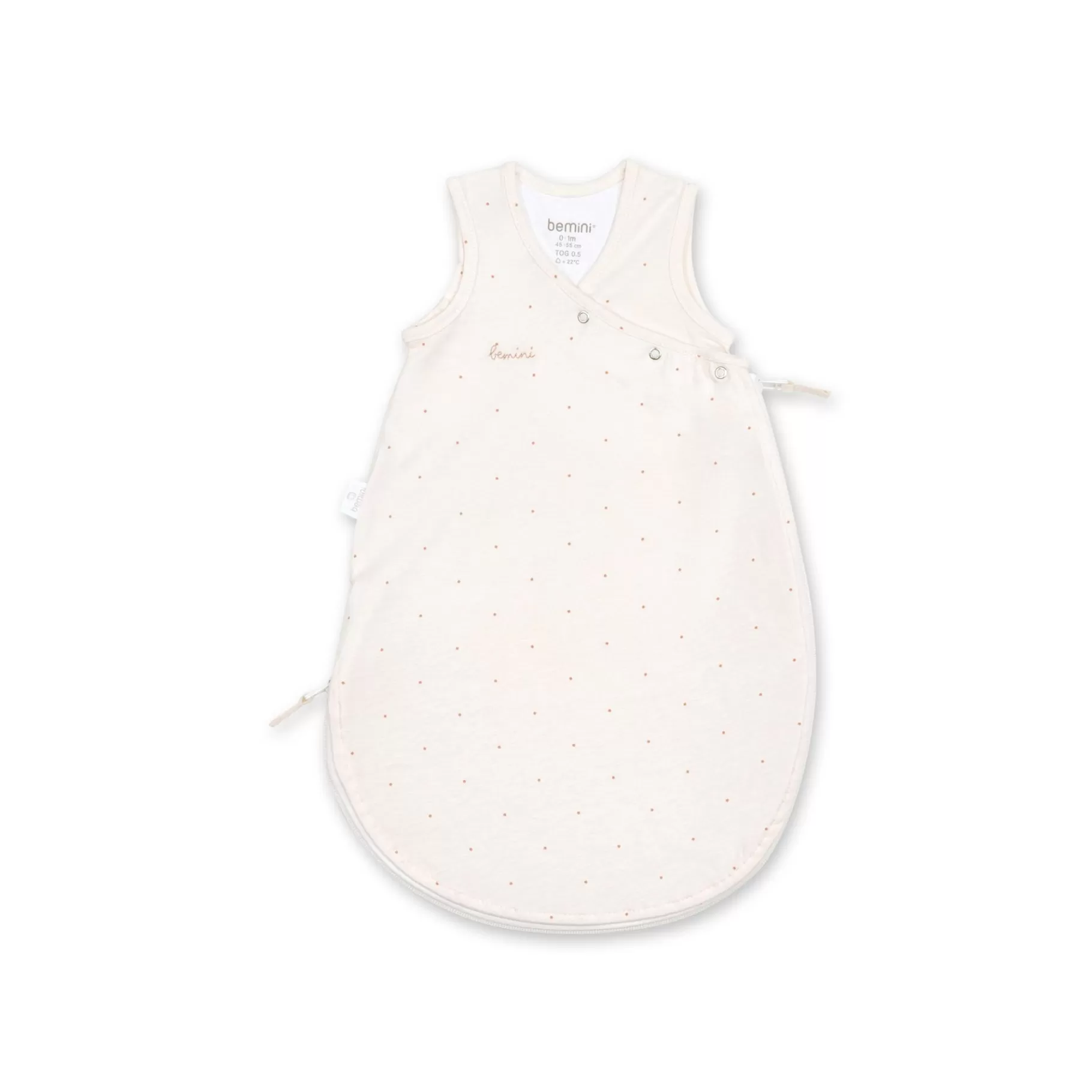 BEMINI Magic Bag Jersey 0-1M Choux Small Dot Print Ecru Tog 0.5