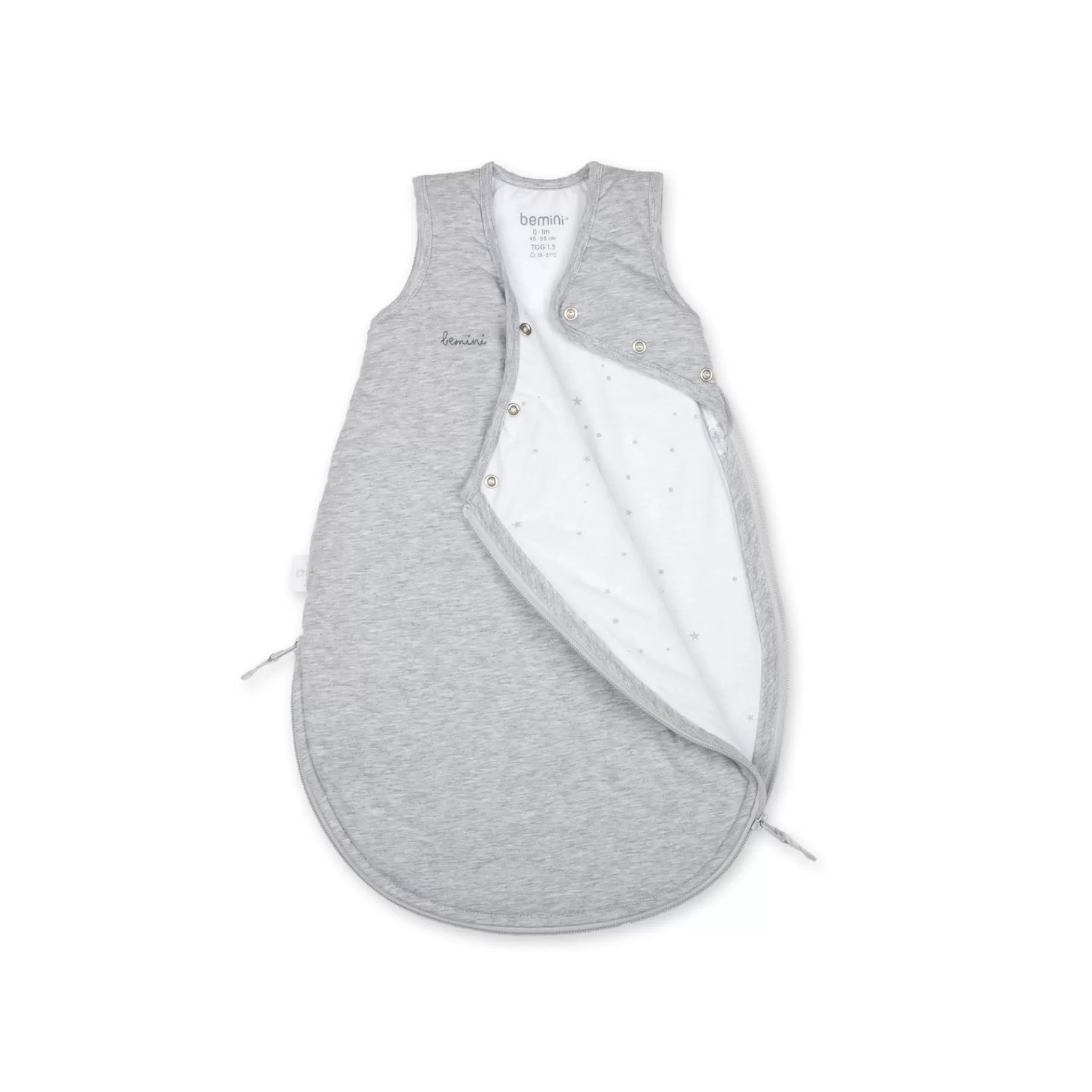 BEMINI Magic Bag Pady Jersey + Jersey 0-1M Mix Grey Tog 1.5