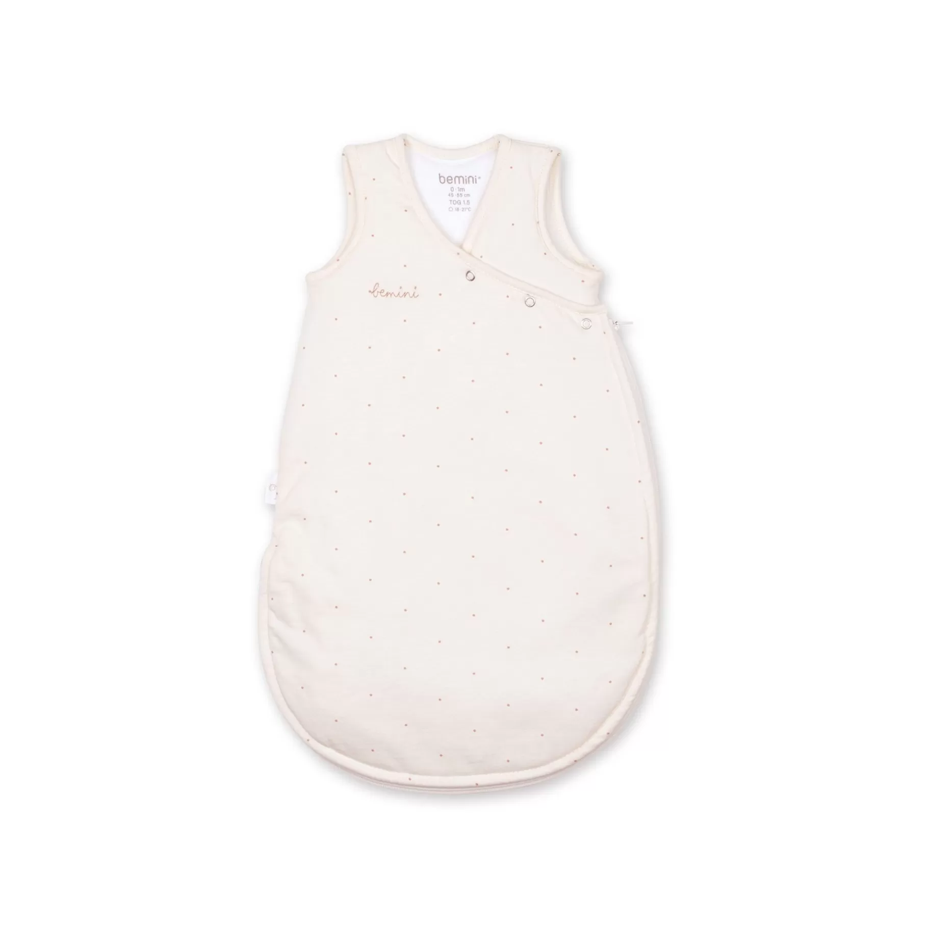 BEMINI Magic Bag Pady Jersey + Jersey 0-1M Choux Small Dot Print Ecru Tog 1.5