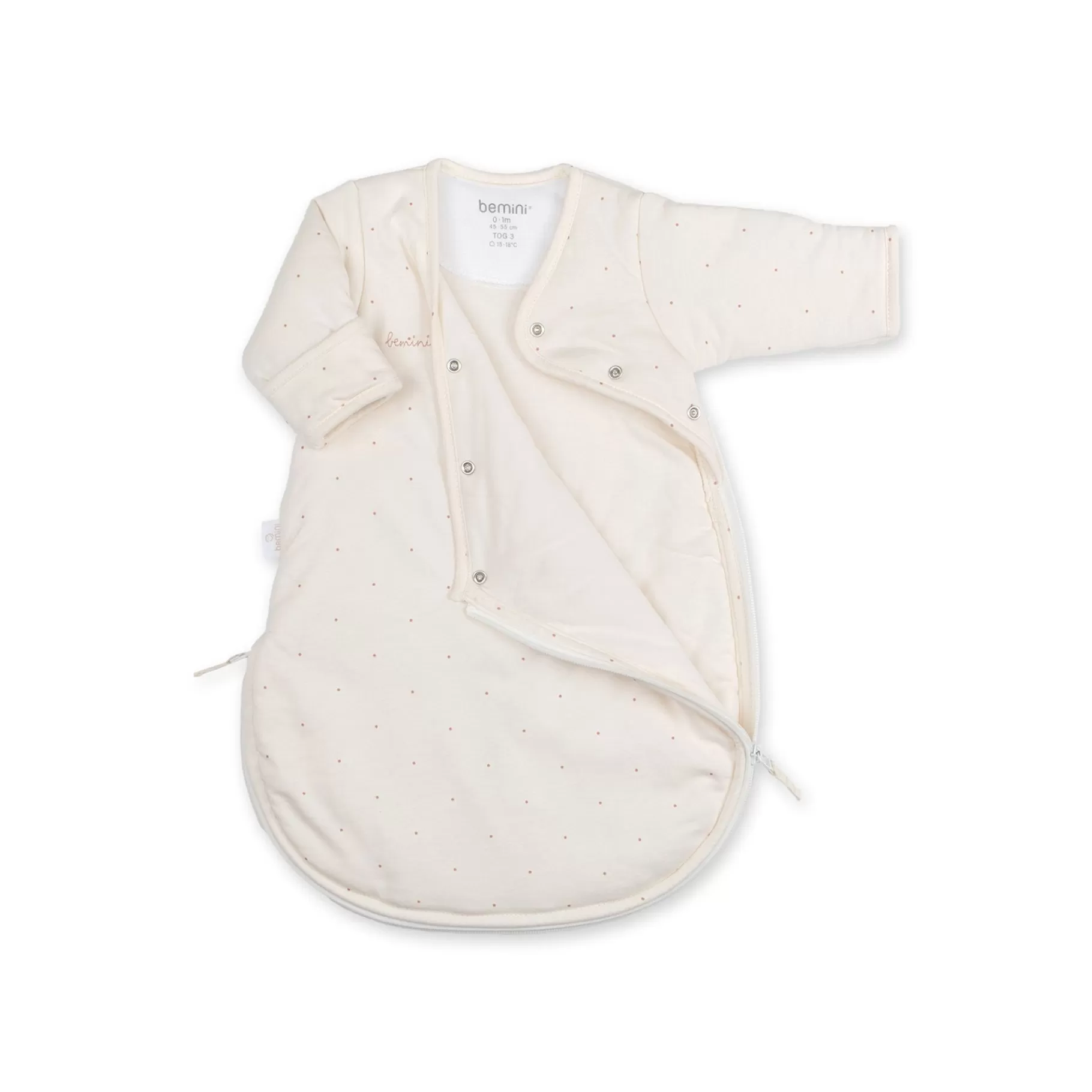 BEMINI Magic Bag Pady Jersey + Jersey 0-1M Choux Small Dot Print Ecru Tog 3