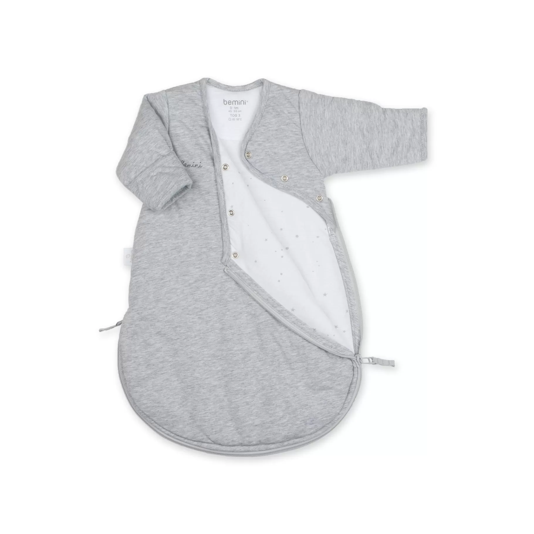 BEMINI Magic Bag Pady Jersey + Jersey 0-1M Stary Mix Grey Tog 3