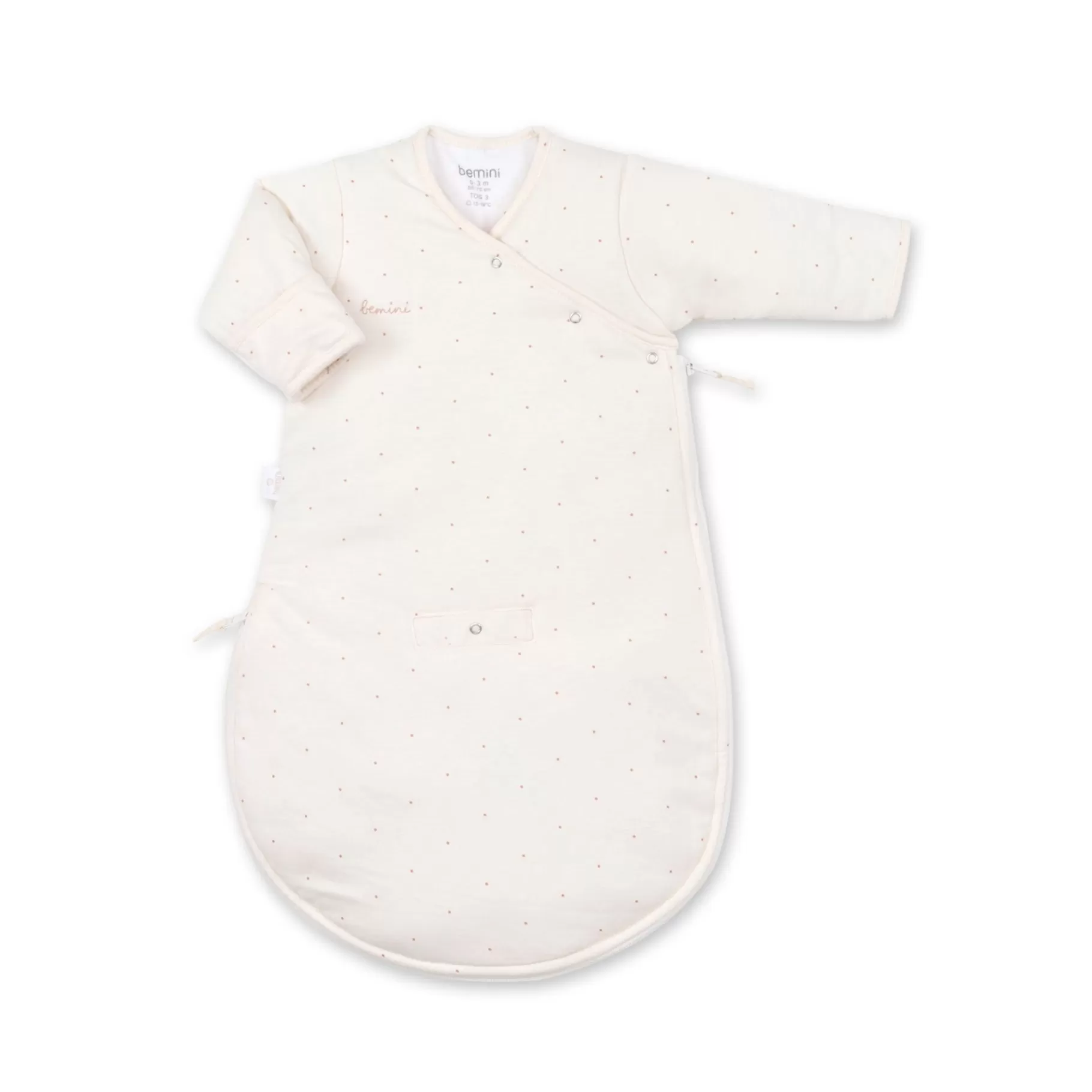 BEMINI Magic Bag Pady Jersey + Jersey 1-4M Choux Small Dot Print Ecru Tog 3