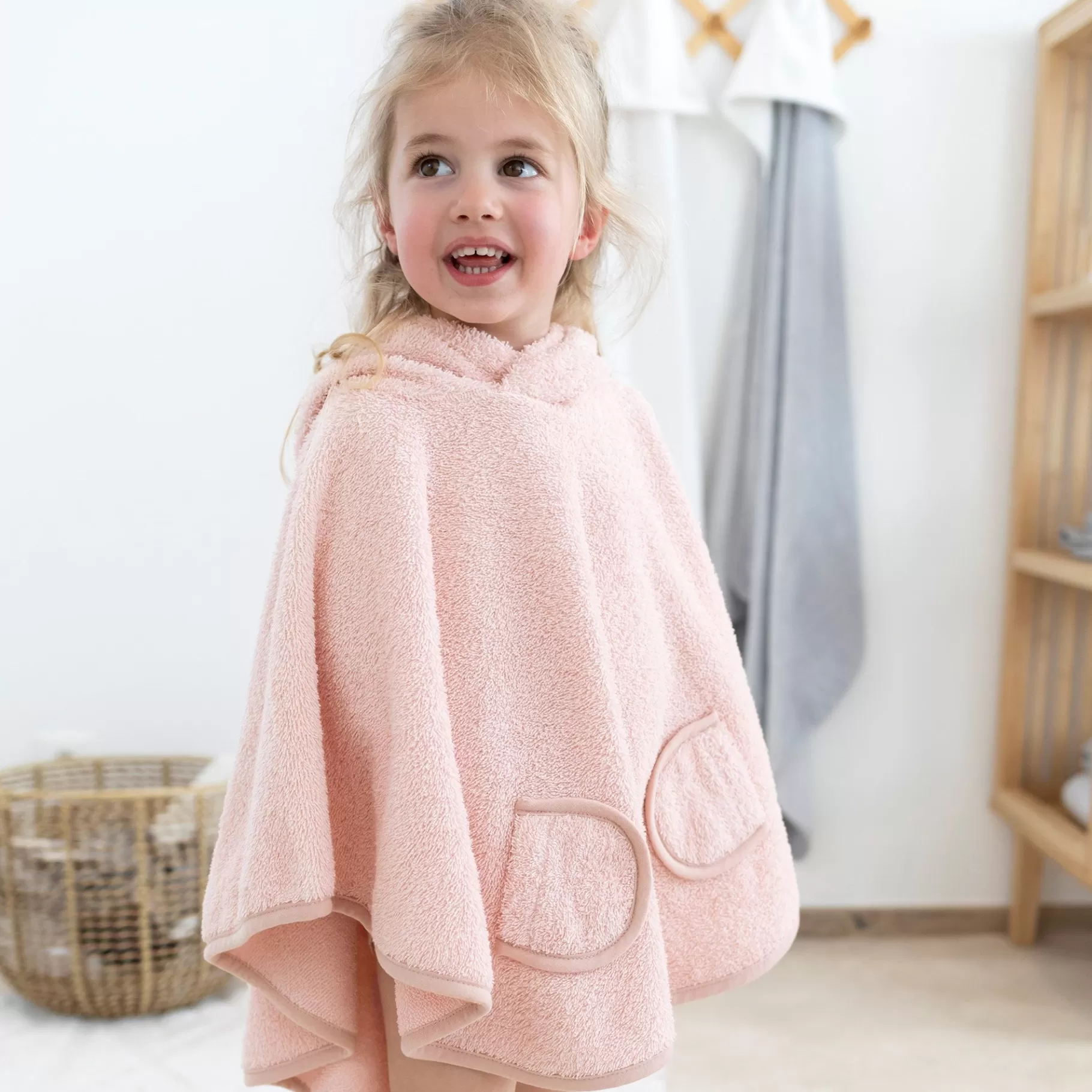 BEMINI Poncho Terry 9-36M Blush