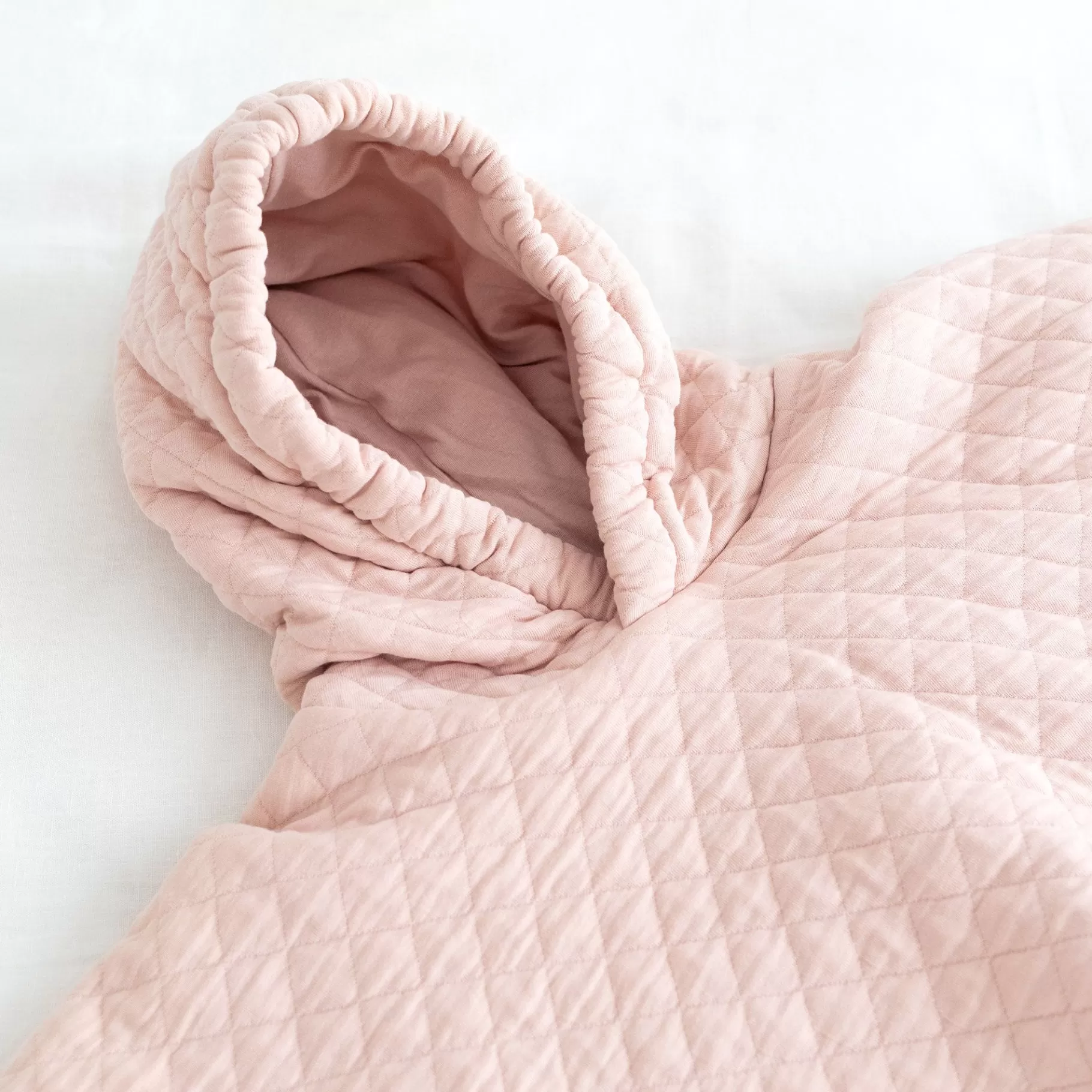 BEMINI Reisponcho Pady Quilted + Jersey 9-36M Quilt Blush